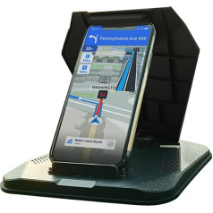 Aublinto Auto viedtālruņa turētājs, pašlīmējošs auto tālruņa turētājs, auto tālruņa turētājs, auto instrumentu paneļa mobilā tālruņa turētājs, universāls auto mobilā tālruņa statīvs vairumam mobilo tālruņu un planšetdatoru
