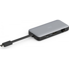 Ceļojumu dokstacija usb c tipa 7 porti hdmi 4k/60hz pd 3.0