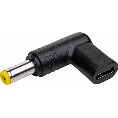 Adapteris 5,5 x 2,5 spraudnis universālajam barošanas blokam ak-nd-c01 usb-c / 5,5 x 2,5 mm