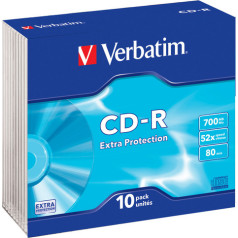 Cd-r 52x 700mb 10p sl dlp 43415