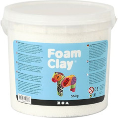 Foam Clay® modelēšanas putas, baltas, 560 g.