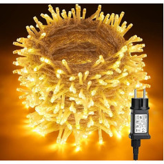 BrizLabs Ziemassvētku pasaku gaismas ārā, 80 m 800 LED Warm White Ziemassvētku rotājumi Pasaku gaismas ārā 8 režīmi ūdensizturīgs apgaismojums iekštelpās guļamistabā Ziemassvētku eglītei logā balkonā