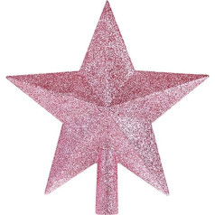 20cm rozā Mini zvaigzne zvaigzne eglītes Topper Ziemassvētku rotājumi Glitter Tree Topper zvaigzne Ziemassvētku eglītes Topper mazs Ziemassvētku eglītes rotājums Tree Topper Ziemassvētku eglītes rotājumiem