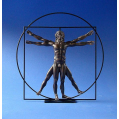 Léonard de Vinci - VITRUVIAN MAN Figurine 22 cm