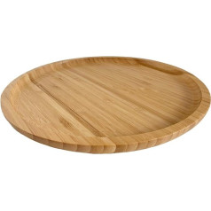 Bambusa koka apaļais servēšanas paplātes 30 cm liels apaļš tējas kafijas ēdiens Mājas apdare - apaļa koka plate Serving Board