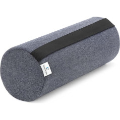 UniROLL Bolster 12 x 32 cm ar ātri žūstošu pārvalku Ortopēdiskais ceļa rullītis no atmiņas putām Ergonomisks kāju spilvens un ceļa spilvens Putuplasta veltnis muguras un sānu gulētājiem