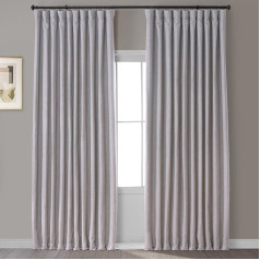 HPD Half Price Drapes BOCH-LN185-P 84 collu kritums, īpaši plati mākslīgie aptumšojošie aizkari, luksusa lina aizkari guļamistabai un viesistabai (1 panelis), 40 