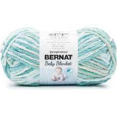 Bernat Baby Blanket 300 g Baby Blue- Green dzija - 1 iepakojums 300g/10,5oz - Poliesters - 11 Super Bulky - Adīšana / tamborēšana