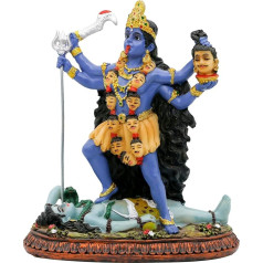 Hindu dievs Kali Ma Statue, Indija Dieviete Kali Bhavatarini iznīcinātājs Statue Dekoratīvie Hindu dieviete laika un nāves skaitlis Murti Murti Diwali Pooja dāvanas Mājas Biroja Temple Mandir Altar Puja priekšmets