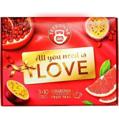 TEEKANNE Love Collection Box Ekskluzīvs augļu tējas maisījums - 3 x 10 maisiņi - 65g