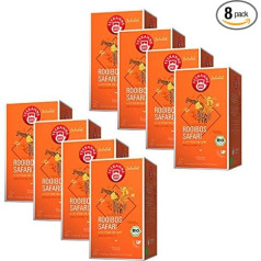 Teekanne Selected Rooibos Safari Bio Luxury Cup Pyramid Bag 40 g Pack of 8