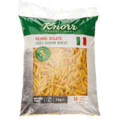 Knorr Penne Rigate cauruļu nūdeles - nūdeles beramā iepakojumā 1 x 3 kg