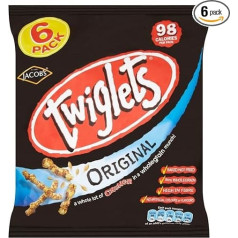 Jakobs Twiglets - Oriģinālas (6x24g) - 6 gabaliņu iepakojums