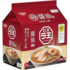 Nissin Raoh japāņu tūlītējās zupas nūdeles ar sojas mērci Classic Ramen (5 porcijām) - Nissin