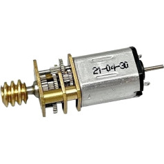 GA12-N20 12 mm pilna metāla pārnesumu kārbas zobratu reduktors elektroniskā startera sliekveida zobratu vārpsta DC 3V 62RPM lēns ātrums Dual Shaft BIANMTSW