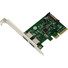 KALEA-INFORMATIQUE © Vadības karte PCI Express (PCI-E) to 3.1 USB 2 ārējie porti - mikroshēma asm1142 Joslas platums 10GB.