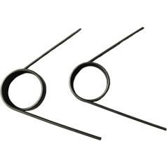 CAAXAINGJIAG Drehfeder. 10 Stück Drahtdurchmesser 0,5 mm, Außendurchmesser 2,5-3,0 mm, V-förmig 0,5 x 2,5 mm, ODX3, Drehungen x 180 Grad(0.5X3mm ODX6 TurnsX90°)