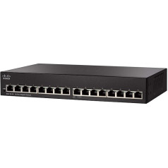 Cisco SB 16 portu gigabitu komutators, SG110-16-EU (10/100/1000 16 x RJ-45)