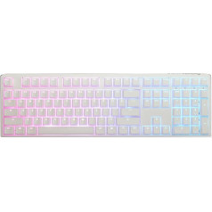 Ducky One 3 Classic Pure White spēļu tastatūra ar RGB LED - MX-Blue (ASV)