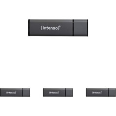 Intenso Alu Line USB 2.0 zibatmiņas disks 16 GB antracīta krāsā (4 gab.)