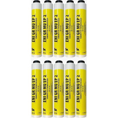 Agip GR MU EP2 ilgtermiņa smērvielas kasetne 400 g ar skrūvju vītni LubeShuttle smērvielas pistolēm