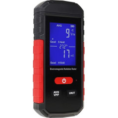 EMF elektromagnētiskās radiācijas detektors EMF mērītājs temperatūras testeris ar skaņas un gaismas signālu spoku medībām EMF radiācijas noteikšanai