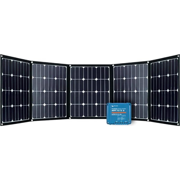 Offgridtec FSP-2 Ultra salokāms saules panelis ar Victron Smart Solar MPPT uzlādes kontrolieri