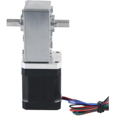 42 mm Stepper elektroniskā startera ekstrūdera pārnesumkārba Nema17 Stepper elektroniskā startera attiecība 505, 670, dubultās vārpstas sliekas pārnesumkārba CNC frēzmašīnām IINKUEYK (pārnesumkārbas attiecība 505)