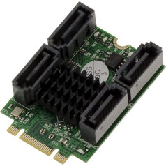 KALEA-INFORMATIQUE M.2 karte (M2 NGFF) Tips PCIe M vai B+M Atslēga 4 SATA 6G RAID 0 1 10 HYPERDUO pieslēgvieta ar Marvel 88SE9230 mikroshēmu