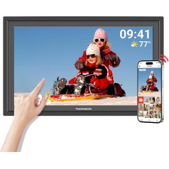 THOMSON 15,6 collu digitālais fotorāmītis WiFi - digitālais fotorāmītis ar 32 GB atmiņas 1920 x 1080 FHD IPS skārienjūtīgais ekrāns, automātiska rotācija, digitālais fotorāmītis Fotoattēlu koplietošana, attēli, mūzika, video