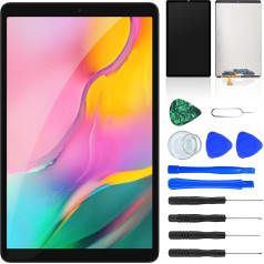 NB+ LCD displeja aizstājējs Samsung Tab A T510 10,1 collu 2019 LCD displeja priekšējā paneļa priekšējā plāksne melna bez skārienjūtīga ekrāna ar rīkiem