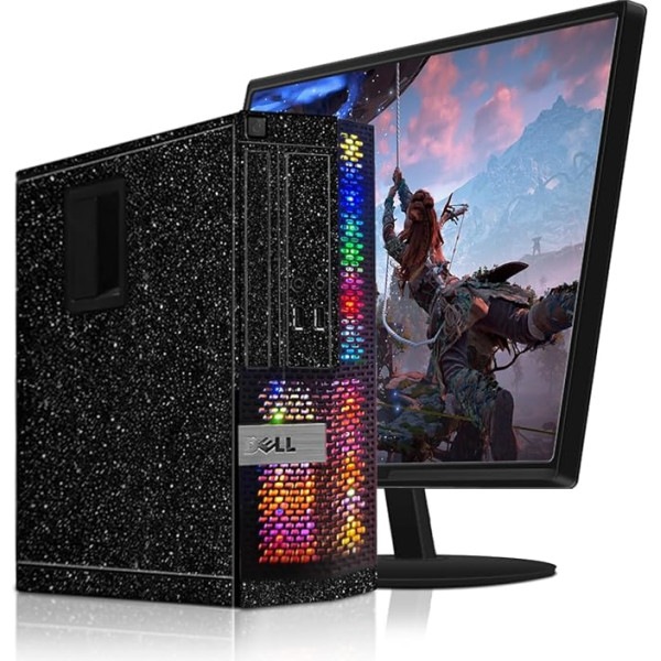 Dell galda dators RGB Gaming PC, Intel Quad Core I5 līdz 3.6GHz, Radeon RX 550 4GB, 16GB, 512GB SSD, 600M WiFi, jauns 24 collu 1080 FHD LED, W10P64 (atjaunots)