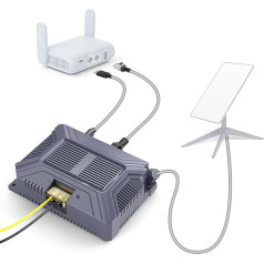 XLTTYWL Starlink V2 PoE inžektors, 180W 5 in 1 GigE pasīvais un ESD aizsardzība 12V Starlink ar USB un C tipa strāvas izvadi, SPX kabeļa adapteris un pārveidotājs DC 9-36V/180W Starlink V2 Dishy