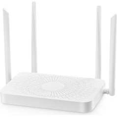 Binardat WiFi6 bezvadu interneta maršrutētājs AX3000, 2.4G/5G divjoslu 160MHz joslas platums 2x2 MIMO, 4 gigabitu Ethernet WAN/LAN pieslēgvietas, MESH/WPS ar vienu klikšķi