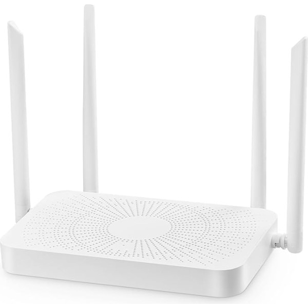 Binardat WiFi6 bezvadu interneta maršrutētājs AX3000, 2.4G/5G divjoslu 160MHz joslas platums 2x2 MIMO, 4 gigabitu Ethernet WAN/LAN pieslēgvietas, MESH/WPS ar vienu klikšķi