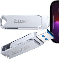 LESOGE 3 in 1 Memory Stick 128G, USB 3.0 zibatmiņas karte tālrunim iOS/PC