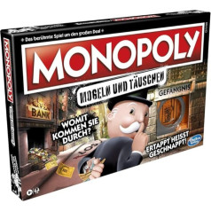 Hasbro Gaming Monopols krāpšanas un maldināšanas ģimenes spēle, jautra spēle draugiem un ģimenei, lieliski piemērota ballītēm, jauna klasiskās spēles versija, galda spēle bērniem no 8 gadu vecuma