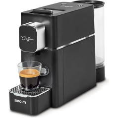 Polti Coffea S15B Espresso automāts saderīgs ar E.S.E. spilventiņiem 44 mm, 0,85 L tvertne, sūkņa spiediens 19 bāri, melna krāsa