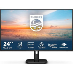 PHILIPS 24E1N1100A - 24 collu Full HD monitors, iebūvēts skaļrunis, 1 ms reakcijas laiks (1920 x 1080, 100 Hz, VGA, HDMI 1.4), melns