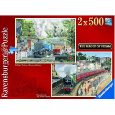 Ravensburger The Magic of Steam 2x 500 gab. puzle