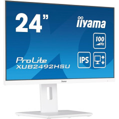 iiyama Prolite XUB2492HSU-W6 60,5 cm 23,8 collu IPS LED monitors Full HD 100 Hz HDMI DP USB 3.2 Augstuma regulēšana Pivot FreeSync White