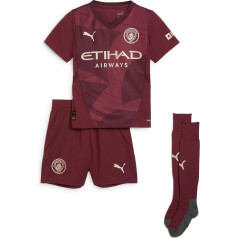 PUMA Manchester City Kids 3. mini krekls 2024/25 sezona - bordo krāsā