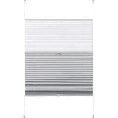 Plisētas žalūzijas, EASYFIX diena + nakts, baltas, 90 x 130 cm (platums x augstums)