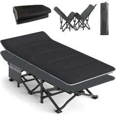 ATORPOK SHOP kempinga gulta Izvelkamā viesu gulta līdz 200 kg kravnesībai Pārnēsājamā soma Lounger Travel Comfortable