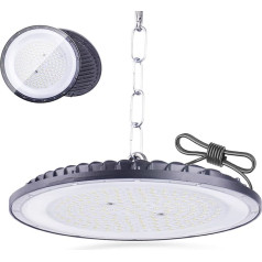 300 W UFO LED High Bay Light, Fosingut Super spilgts 432 LED iekštelpu prožektors UFO LED darbnīcas lampa, 110 lm/W 6500 K Cool White IP65 ūdensizturīga rūpnieciska lampa High Bay Light rūpnīcām, garāžām,