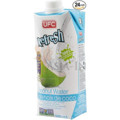 UFC Pure kokosriekstu ūdens 100% tīrs kokosriekstu ūdens Taizeme 500ml 24 Pack