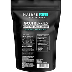 Nature Diet - Godži ogas 1000 g | Žāvētas ogas | Veselīga uzkoda