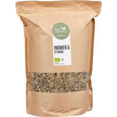 teeverliebt - Bioloģiskā zaļā tēja Sencha Ginger & Lemon I Beramā zaļā tēja I Tipiskā Sencha ar nomierinošu ingveru un augļainu citronu I No kontrolētas bioloģiskās audzēšanas I 1 kg I 1000 g