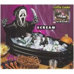 Scream Coffin Cooler Pripučiamas ledinis šaltas gėrimai Alus gėrimai Helovino šalis dekoracijos