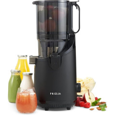 Fridja F2500 Powerful Self Feeding Whole Fruit Masts, Slow Juicer, 135 mm Feeding Chuck, 250 W, Cold Press Juice, Nut Milk, Masticating Juicer